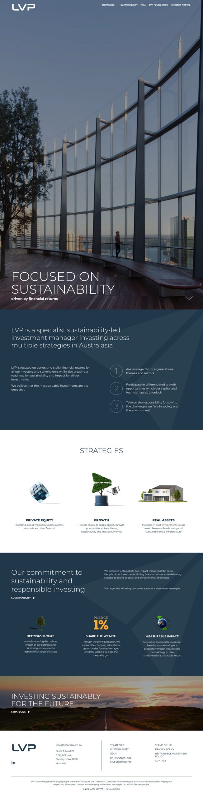LVP homepage screenshot