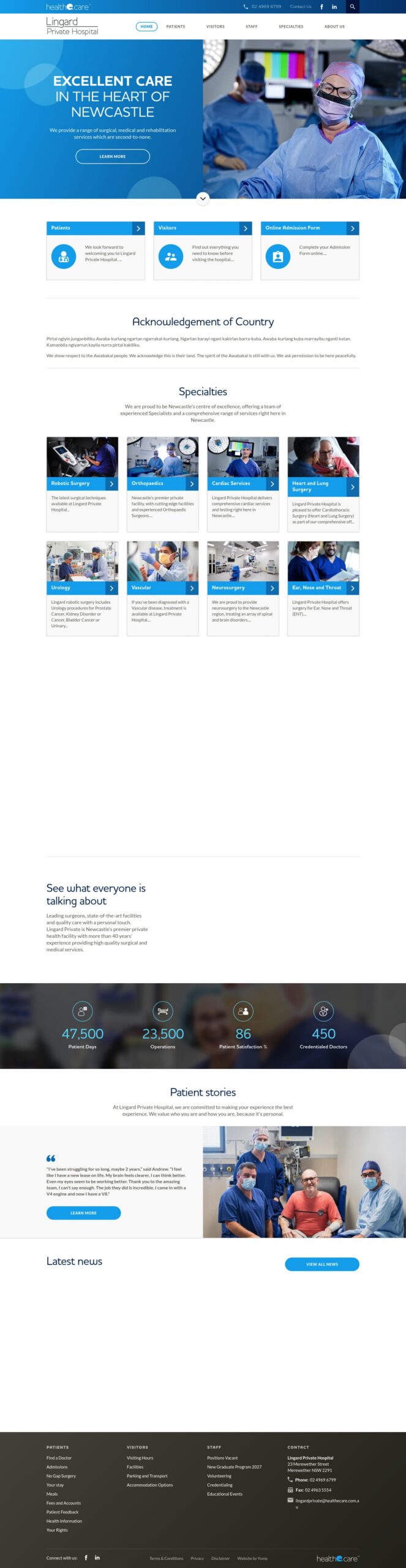 Lingardprivate homepage screenshot