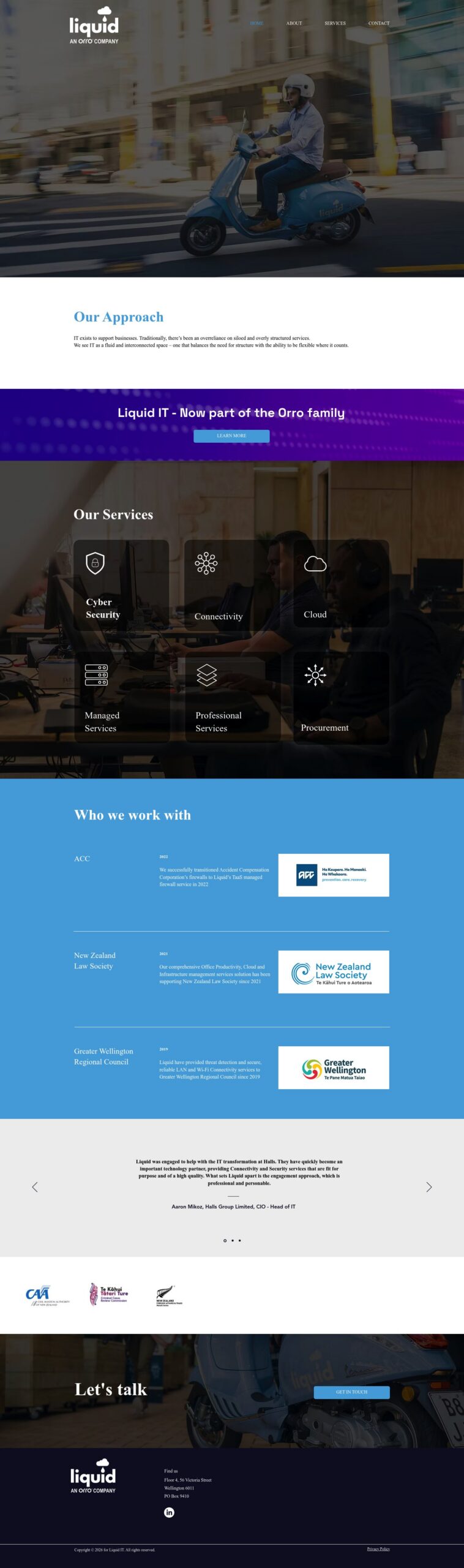 Liquid IT Limited homepage screenshot