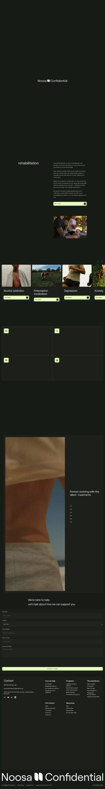 Noosa Confidential homepage screenshot