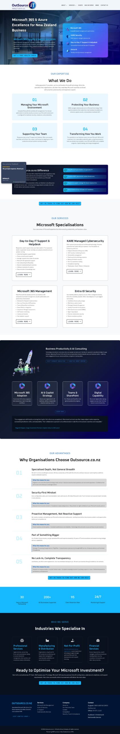 OutSource IT Ltd homepage screenshot