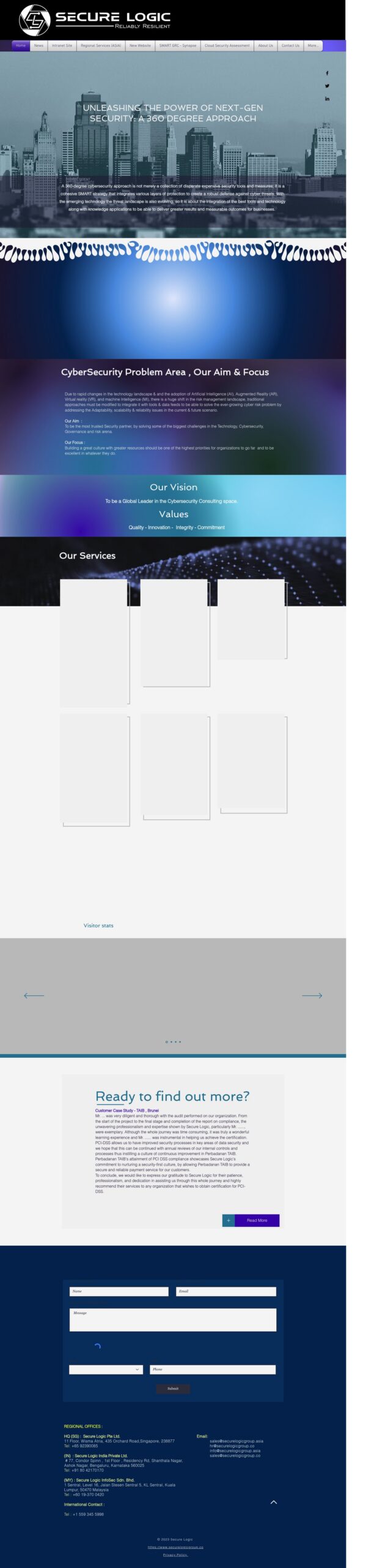 Secure Logic homepage screenshot
