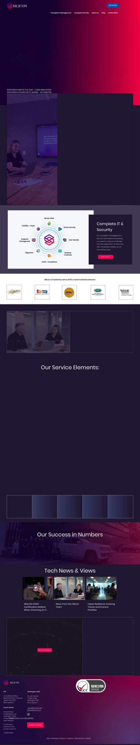 Silicon Systems Limited homepage screenshot