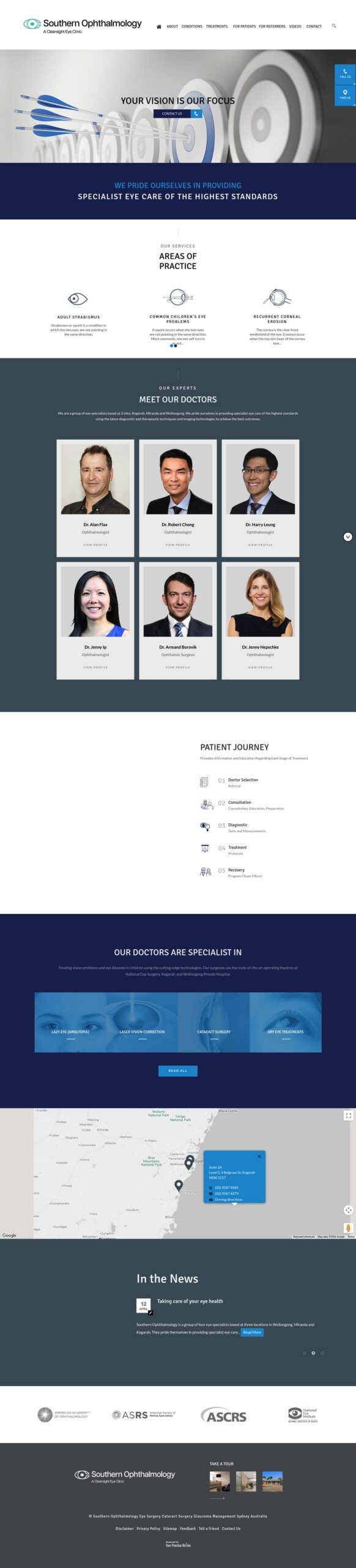 Southernophthalmology homepage screenshot