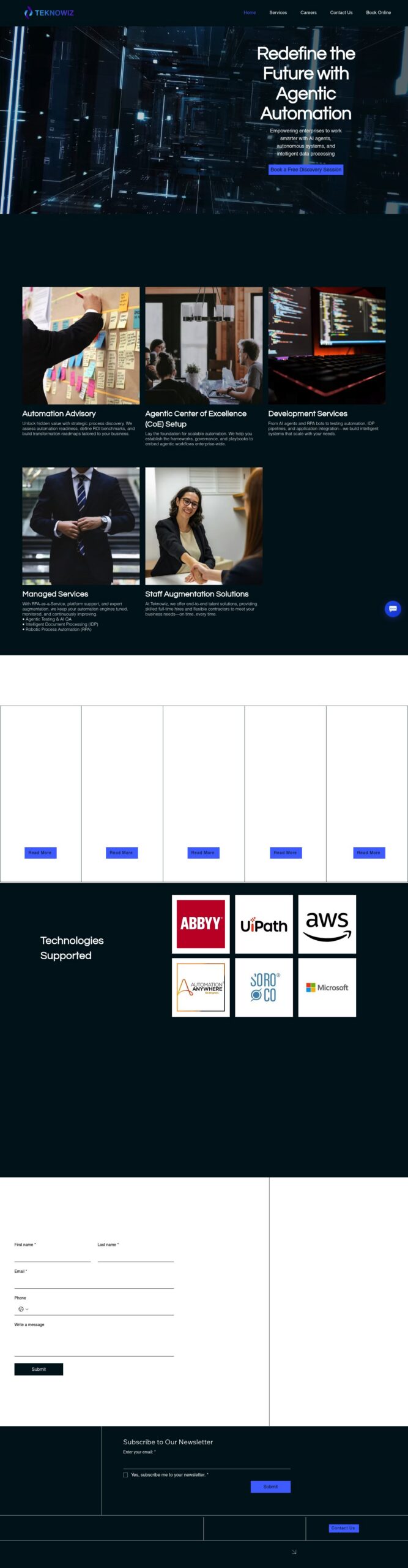 Teknowiz homepage screenshot